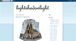 Desktop Screenshot of lightshadowlight.blogspot.com