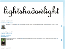 Tablet Screenshot of lightshadowlight.blogspot.com