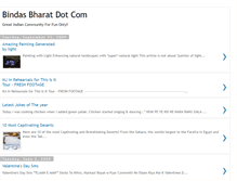 Tablet Screenshot of bindasbharat.blogspot.com