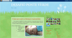 Desktop Screenshot of desafioponteverde.blogspot.com