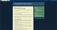 Desktop Screenshot of howtogetfreexboxlivepoints.blogspot.com