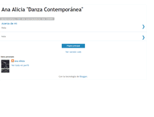 Tablet Screenshot of anaaliciadanzacontemporanea.blogspot.com