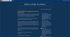 Desktop Screenshot of edithlivinginafrica.blogspot.com