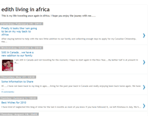 Tablet Screenshot of edithlivinginafrica.blogspot.com