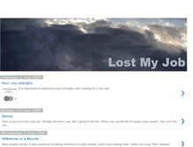 Tablet Screenshot of lost-my-job.blogspot.com