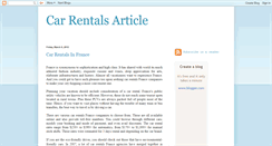 Desktop Screenshot of car-rentals-article.blogspot.com