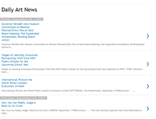 Tablet Screenshot of daily-art-news.blogspot.com