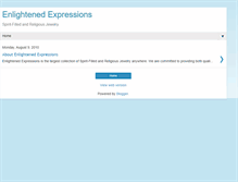 Tablet Screenshot of enlightenedexpression.blogspot.com