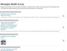 Tablet Screenshot of mensajesdesdelaluz.blogspot.com