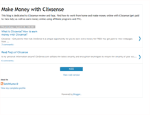 Tablet Screenshot of makemoney-clixsense.blogspot.com