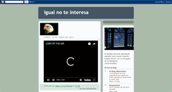 Desktop Screenshot of igualnoteinteresa.blogspot.com