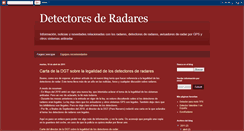 Desktop Screenshot of detectoresderadares.blogspot.com