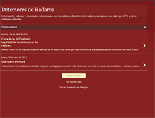 Tablet Screenshot of detectoresderadares.blogspot.com