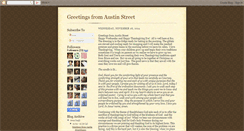 Desktop Screenshot of greetingsfromaustinstreet.blogspot.com