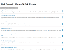 Tablet Screenshot of clubpenguincheatsxatcheats.blogspot.com