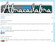 Tablet Screenshot of abracadabraclio.blogspot.com