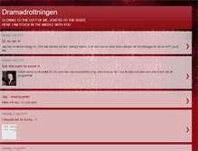Tablet Screenshot of dramadrottningen2.blogspot.com
