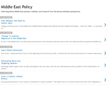 Tablet Screenshot of mideastpolicy.blogspot.com