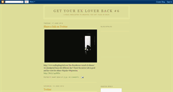Desktop Screenshot of geturexback.blogspot.com