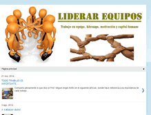 Tablet Screenshot of liderazgoyequipo.blogspot.com