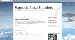 Desktop Screenshot of magneticclaspbracelets.blogspot.com