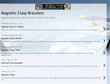 Tablet Screenshot of magneticclaspbracelets.blogspot.com