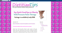 Desktop Screenshot of dietitiantips.blogspot.com