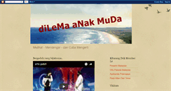 Desktop Screenshot of dilemaanakmuda.blogspot.com