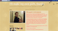 Desktop Screenshot of illmakemyownpaththanks.blogspot.com