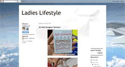 Desktop Screenshot of ladieslifestyle.blogspot.com