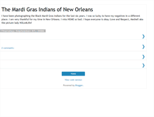 Tablet Screenshot of blackartofthemardigrasindians.blogspot.com