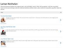Tablet Screenshot of e-kesihatan.blogspot.com