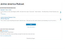 Tablet Screenshot of animeamericapodcast.blogspot.com