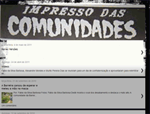 Tablet Screenshot of impressodascomunidades.blogspot.com