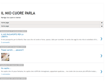 Tablet Screenshot of ilmiocuoreparla.blogspot.com