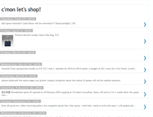 Tablet Screenshot of cmonletsshop.blogspot.com