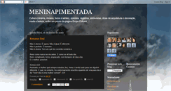 Desktop Screenshot of meninapimentada.blogspot.com