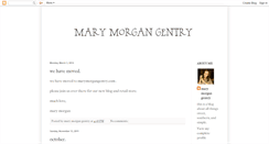 Desktop Screenshot of marymorgangentry.blogspot.com
