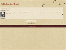 Tablet Screenshot of bellaburritt.blogspot.com