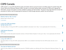 Tablet Screenshot of copdcanada.blogspot.com
