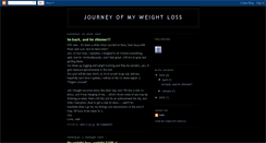 Desktop Screenshot of journeyofmyweightloss.blogspot.com