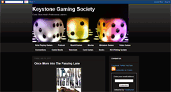 Desktop Screenshot of keystonegaming.blogspot.com