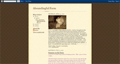 Desktop Screenshot of aboundingfulfarm.blogspot.com