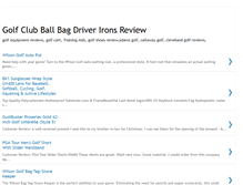 Tablet Screenshot of golf-equipment-review.blogspot.com