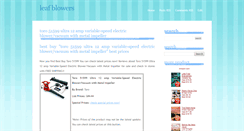Desktop Screenshot of bestleafblowers.blogspot.com