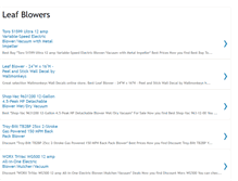 Tablet Screenshot of bestleafblowers.blogspot.com