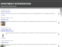 Tablet Screenshot of apartmentintervention.blogspot.com