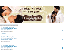 Tablet Screenshot of kitnimohabbathai-episodevideos.blogspot.com