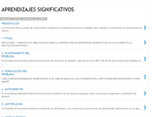 Tablet Screenshot of investigacionaprendizajesignificativ.blogspot.com