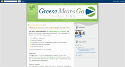 Desktop Screenshot of greenemeansgoconsulting.blogspot.com